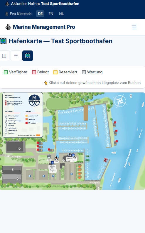 Interaktive Karte in der App